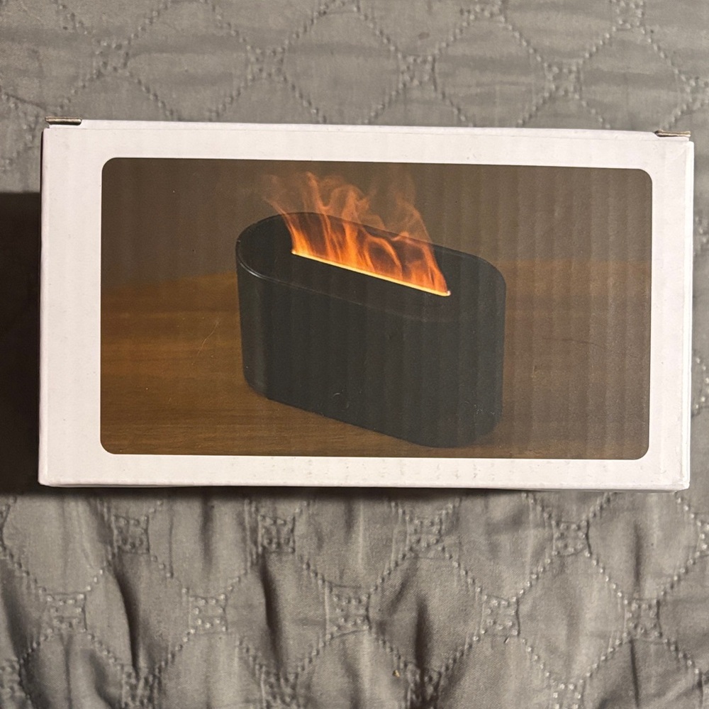 Black Flame Effect LED Light Aromatherapy Machine